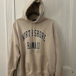 North Shore Hawaii Beige Hoodie
